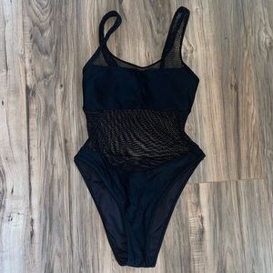 Forever 21 mesh swimsuit.